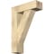 Ekena Millwork Traditional Block Rough Sawn Bracket w/ Offset Brace, Douglas Fir, 8"W x 26"D x 38"H BKT0806X26X38TRA05RDF - alternate 1